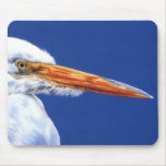 Egret in Profile by Cindy Agan Mousepad