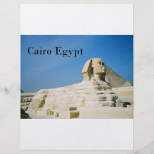 Egypt Cairo Giza Sphinx-2 (St.K) Full Color Flyer