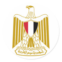 Egypt Coat of Arms Sticker stickers