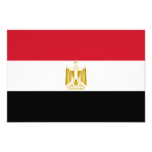 Egypt – Egyptian Flag Photographic Print