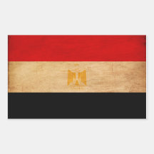 Egypt Flag Rectangular Sticker