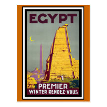 "Egypt" Vintage Travel Postcards