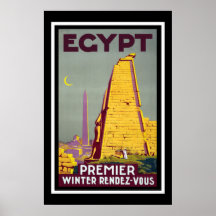 "Egypt" Vintage Travel Poster