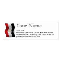 Egypt Waving Flag Business Cards