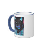 Egyptian Bast Black Cat Mugs