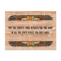 Egyptian Blessing Postcard (Goddess)