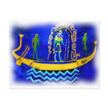 Egyptian Boat/ Barge (in oil 2) Postcard