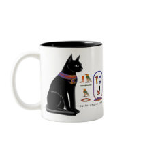 Egyptian Cat Hieroglyphic Mug