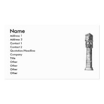 Egyptian Column Business Card