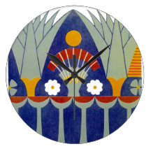Egyptian Design #7 at Emporio Moffa Round Wallclocks