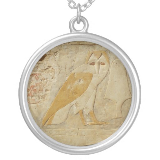 EGYPTIAN OWL Hieroglyphic Custom Jewelry