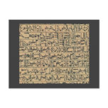 egyptian pictographs postcards