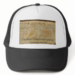 Egyptian proverb about beauty and perfection hats