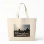Egyptian Proverb about PEACE Canvas Bags