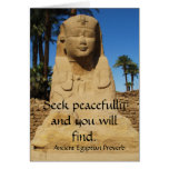 Egyptian Proverb about PEACE Cards