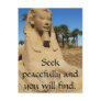Egyptian Proverb about PEACE Postcard