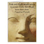 Egyptian Proverb about  Women Greeting Cards