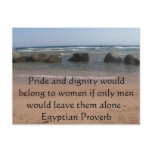 Egyptian Proverb about  Women Postcard