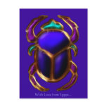 EGYPTIAN SCARAB BEETLE Collection Postcard