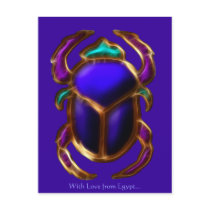 EGYPTIAN SCARAB BEETLE Collection Postcard