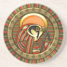 Egyptian Sun God Ra Drink Coasters