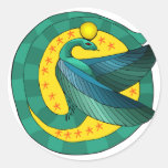 Egyptian Winged Serpent Sticker