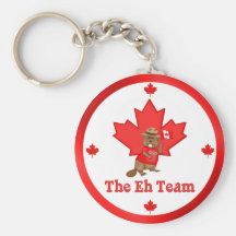 Eh Team Beaver Keychains