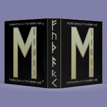 Ehwaz Rune gold binders