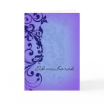 Eid mubarak - deep purple greeting card