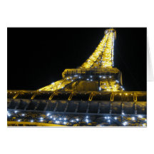 Eifel Tower at Night Cards