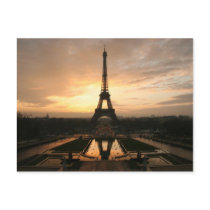 eiffel dawn postcard