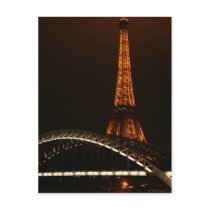 Eiffel Tower Across The Seine Postcard