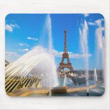 Eiffel Tower and Fountain, Paris, France Mouse Mats
