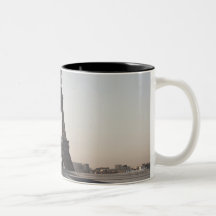 Eiffel Tower at dusk, Paris, Ile-de-France, Mug