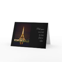 Eiffel Tower at Night - Colour