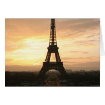 Eiffel Tower at Sunrise from the Trocadero Cards