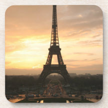 Eiffel Tower at Sunrise from the Trocadero Beverage Coasters