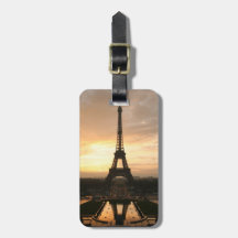 Eiffel Tower at Sunrise from the Trocadero Bag Tags