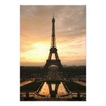 Eiffel Tower at Sunrise from the Trocadero Photograph