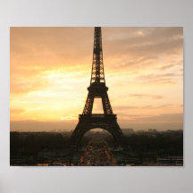 Eiffel Tower at Sunrise from the Trocadero Posters