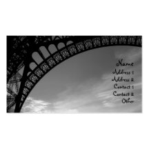 Eiffel Tower Calling Cards Business Card Template