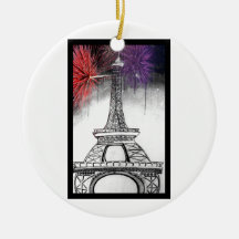 Eiffel Tower Christmas Tree Ornament