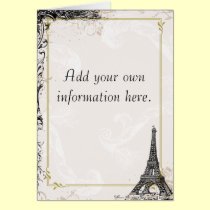 Eiffel Tower French Stationery cards
