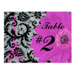 Eiffel Tower Gerber Table Number Cards Post Card