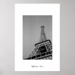 Eiffel Tower Greyscale posters