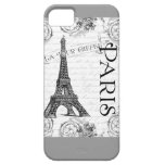 Eiffel Tower in Black and White iPhone 5 Case