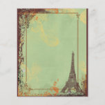 Eiffel Tower in Green Flyer Announcements