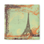 Eiffel Tower in Green Magnet