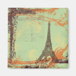 Eiffel Tower in Green Magnet
