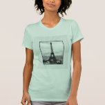 Eiffel Tower In Paris Striped Vintage Shirt